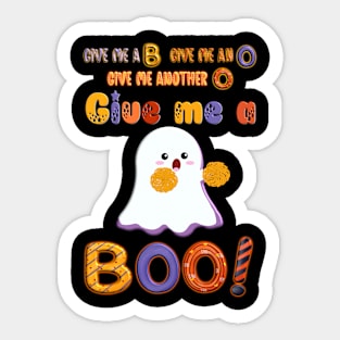 Cute Halloween Cheerleader Ghost with pompoms Sticker